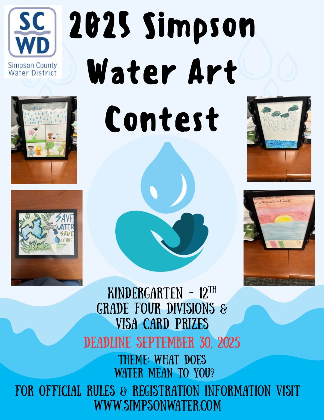 2025 SCWD Art Contest Flyer